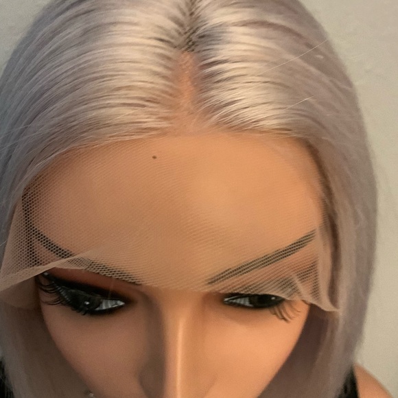 BADDIE GRAY HUMAN HAIR WIG - Picture 3 of 3